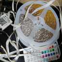 200 FT Led Lights for Bedroom (2 Rolls 100 FT), Music Synchronized Smart Led Strip Lights, Ultra Long with Remote Application Control Bluetooth LED Lights, Color Change RGB Light