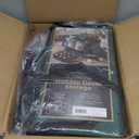 ZOBER All in One Christmas Ornament Storage Box & Decoration Container - Easy Access Removable Trays, Keeps 73 Ornaments - Adjustable Extent Area for Figurines and Pockets for Decoration - Green