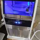 160 lbs. /24H Commercial Ice Maker 15.94 in. W Full Ice Cubes in 10 Minutes with 30 lbs. Storage Freestanding Silver