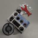 TIORIY Pull Down Spray Head Replacement - for Kitchen Faucet Sprayer Head with 15 Adapters, 3 Function Pull Out Faucet Spray Nozzle, Brushed Nickel