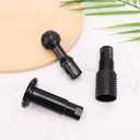 3pcs Woodworking Rotary Burr Set, Power Carving Bit Head Tool with 5/8-11 Sphere Thread for 4 1/2in & 5in Electric Angle Grinder, Upgraded Ball Gouge Accessories for Grinding Drilling Grooving