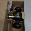 Schlage F51A PLY 622 Plymouth Door Knob, Keyed Entry Lock, Matte Black