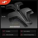 A-Premium Mud Flaps Compatible with GMC Sierra 1500 2014-2019, Sierra 2500 HD 3500 HD 2015-2019, Pickup, No Drilling Required Mud Guards with Hardware Accessories, Set of 4 Front and Rear