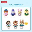 MINISO Disney Zootopia 2 City Residents Series Vinyl Plush Keychain Blind Box, Cute Animal Figure Charm Collectible Surprise Gift for Bag Decor, Random Single Box