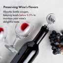 2 x TRIBELLA Wine Stoppers 1 Pack - Stainless Steel LOVE Wine Bottle Stopper with Silicone Seal, Reusable Beverage Preserver,Keeps Wine Fresh, Premium Bottle Sealers, Gifts for Her Holiday Gift Set