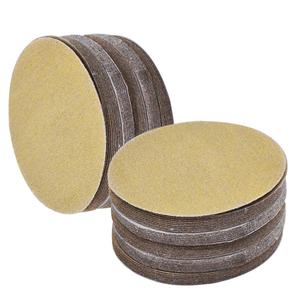 findmall Hook Loop Pads Sanding Disc 5-Inch NO-Hole 100Pcs Aluminum Oxide Round Flocking Sandpaper for Sanding Grinder Polishing Accessories (60 80 120 180 240 320) Grit (180grit)
