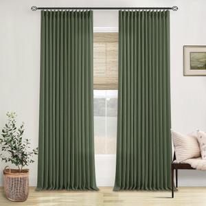 Olive Green Linen Pinch Pleated Curtains 84 Inches Long 2 Panels for Living Room Bedroom Linen Pleated Hooks Rings Back Tab Light Filtering Loden Moss Green Farmhouse Drapes 84 Inch Length (40"W x 84"L (Pack of 2)) Olive Green Linen Pinch Pleated Curtains 84 Inches Long 2 Panels for Living Room Bedroom Linen Pleated Hooks Rings Back Tab Light Filtering Loden Moss Green Farmhouse Drapes 84 Inch Length (40"W x 84"L (Pack of 2))