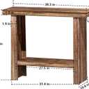 Farmhouse Wood Entryway Table Narrow Console Tables with Storage Behind The Couch Sofa, Entrance Side Table for Hallway, Living Room, Foyer, Rustic Brown