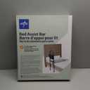 Medline Bed Assist Bar with Storage Pocket, Height Adjustable Bed Rail for Elderly Adults, Assistance for Getting In and Out of Bed at Home