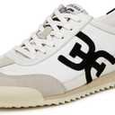 Sam Edelman Women's Ivey Sneaker (7.5, Greige/Bright White/Black)