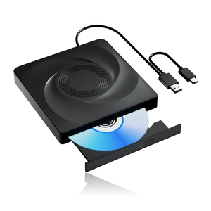 External CD/DVD Drive for Laptop External DVD Drive, DVD Player Portable CD Reader for Laptop, CD Burner Compatible with PC Windows 11/10//7 Linux Mac OS