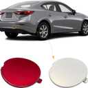 Rear Bumper Tow Hook Cover Towing Eye Cap Fit for Mazda 3 Axela 2014 2015 2016 2017 2018 BHN1-50-EK1-BB BHN150EK1BB (Red, right passenger side) Xinpinsai