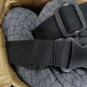 Queekay Fleece Lumbar Support Pillow 3 Section Back Pillow Office Chair for Back Support Comfortable Lumbar Cushion for Car Seat Pain Relief Sofa Rest(Light Camel)