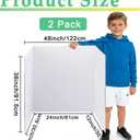 LonlyEagle 36 x 48 Trifold Poster BoardWhite Corrugated Project Boards for Presentations, Science Fair, School Projects, Event Displays and Trifold Picture Board2 Pack