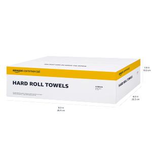 Kraft Hard Roll Towels, Absorbent & Sturdy for High Traffic Areas, Kraft (Pack of 6)