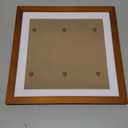 Betionol Diamond Painting Frames, Display 12x12in/30x30cm Diamond Painting Pictures or Photos, Brown Natural Solid Wood Picture Frame with Acrylic Protection Glass, Back Mat And Hanging Kit