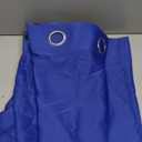 DECOVSUN Royal Blue Valances for Bedroom Solid Blackout Thermal Insulated Cobalt Blue Valances for Windows for Living Room Kitchen Loft Grommet Top, 1 Panel, 100W X18 L