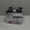 AROMA Rice Cooker, 3-Cup (Uncooked) / 6-Cup (Cooked), Small Rice Cooker, Oatmeal Cooker, Soup Maker, Auto Keep Warm, 1.5 Qt, White, ARC-363NG