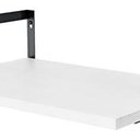 SRIWATANA Floating Shelves Wall Mounted 1 Rustic Wood Shelves with Large Capacity (Washed White)