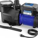 AQUASTRONG In/Above Ground Pool Pump, High Flow (Dual Speed with Timer, 1.5HP, 4975 GPH, 115V)