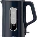 Offacy Electric Kettle, Tea Kettle Pot, Double Wall Glass Inner 1.5L/1200W, Hot Water Kettle Teapot Boiler & Heater with Automatic Shut Off, BPA-Free & LED Indicator Lights (Navy Blue)