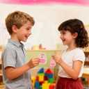 144Pcs 24 Pack Class Rewards for Kids Classroom,Easter Basket Stuffers,with Acrylic Keychain,Greeting Card,Post-it notes,Eraser,Pencil Sharpener,Packaging bag,Party Favor for Easter Gift Exchange