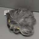 GNIMEGIL 60s Wig Ombre Grey Short Curly Hair Wigs For Women Old Lady Synthetic Hair Wig Gifts For Grandma Wigs Halloween Granny Costume Seniors Mother