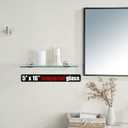 JQK Bathroom Glass Shelf, TGS101L16-BN
