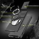 Giyer Heavy Duty Case for Samsung Galaxy S23 Ultra Case Military Grade Shockproof Rugged S23 Ultra 5G Phone Case for Samsung Galaxy S23 Ultra Protective Cover with Ring Magnetic Kickstand (Black)