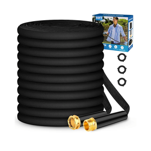 Garden Hose 50ft, Non-Expanding, Lightweight, Leak-Proof Metal interface, No-Knots, Portable, Wear-Resistant, Sturdy, Flexible, 3/4GHT, Water Hose for Yard, Garden