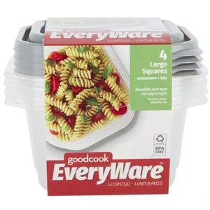 GoodCook EveryWare 4 large containers for food