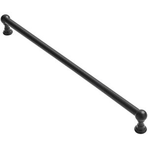 ZAUYX 1 Pack 18 Inch Hole Center Appliance Pulls Black Cabinet pulls 100% Solid Heavy Duty Dresser Pulls Cabinet Drawer Pulls for Kitchen Cupboard Hardware