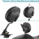 Adjustable Driver Backrest for Harley Davidson, Motorcycle Rider Backrest Fit for Touring Street Glide Road King Road Glide Electra Glide 1997-2025, Black (FIXED BACKREST)