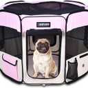JESPET Pet Dog Playpens 36", 45" & 61" Portable Soft Dog Exercise Pen Kennel with Carry Bag for Puppy Cats Kittens Rabbits, Indoor/Outdoor Use