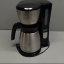 BLACK+DECKER 12-Cup Thermal Programmable Coffee maker, Brew Strength Selector, Auto-clean, Black and Silver
