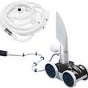MAKHOON Upgrade Pool Pressure Side Sweeper Professional Pool Cleaner for Efficient Swimming Pool Cleaning, Stable 4-Wheel Structure Design