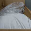 Barydat Twin XL Dorm Headboard Pillow, Plush Back Support,White