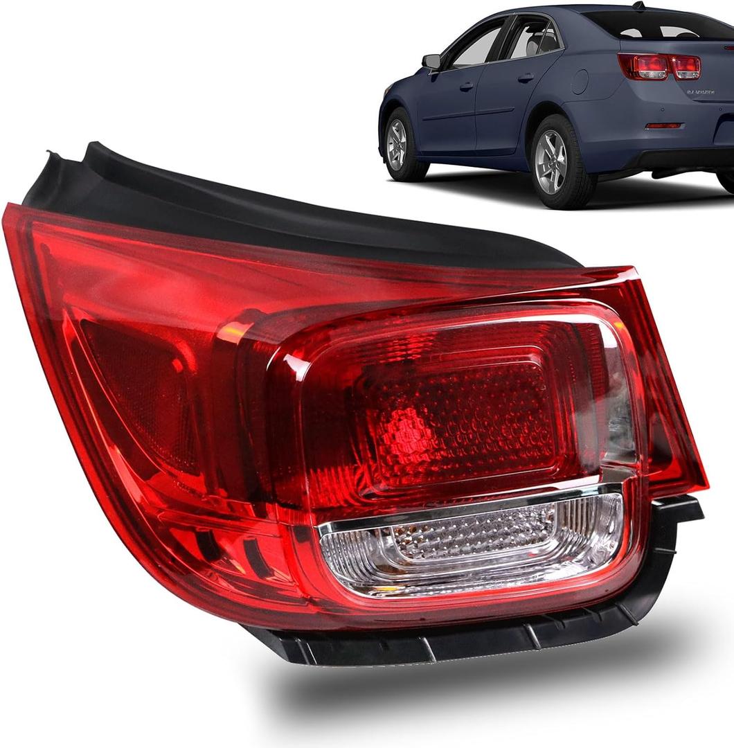 Tail Light Compatible with 2013 2014 2015 Chevy Malibu LT LS Eco 2016 Limited Rear Taillight Assembly Brake Lamp Left Driver Side Replace 23294318