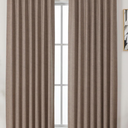 BGment Sliding Door Curtains - Wide Room Divider Faux Linen Curtains for Open Closet - Burlap Textured Privacy Window Drapes, 2 Panels, 100 x 84 Inch, Light Beige