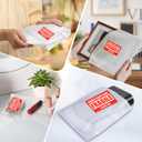 540Pcs Dish Packing Supplies for Moving, 270 Cushion Foam Wrap Pouches & Sheets 4 Sizes (16x12", 12x12", 12x7.8", 7.8x7.8") with 70 Fragile Stickers Plate Packing Sleeves for Fragile Shipping Storage