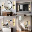 Battery Operated Wall Sconces Set of 2, 12000mAh Rotatable Picture Lights with Remote Control, Dimmable 3000-6500K LED Rechargeable Wall Lights for Living Room Bedroom Mirror, 28.3In