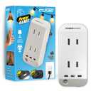 Power Hands | Clapping Light Control Noise Detecting Wireless Wall Outlet with a 3 Level Sensitivity Switch | Turns Appliances On/Off with Clapping Sound Sensor | 120V 200W 2 Outlet