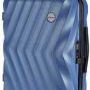 BAGSMART Carry On Luggage 22x14x9 Airline Approved,PC Hardside Suitcase,20 Inch Luggage with Spinner Wheels, Lightweight Travel Suitcases for Men Women,Navy Blue, Single