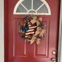 Why Decor Metal Barn Star, Patriotic American Flag Wall Decoration Outdoor Indoor Hanging Wall Art 4th of July Memorial Day Veterans Day Gift for Man Star Ornament Home Decor 22 Inch(D)