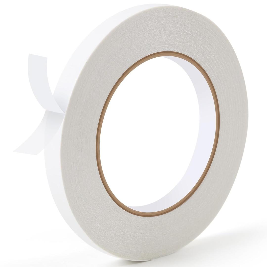 10 x Gunlar Double Side Tape,1/2inch*100FT Adhesive Fabric Hem Tape No Sew Hemming Tape for Clothes,Pants,Curtains,Arts, Crafts,Carpet,Scrapbooking