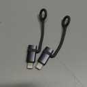 [MFi Certified] 36W USB C to Lightning Adapter (2 Pack) - Support PD Fast Charging/Data Sync, with Anti-Lost Silicone Holder for iPhone iPad AirPods, Reduces Cable Clutter (Dark Gray)