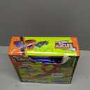 Flexible Race Track for Kids Starter Set - 20FT Flex Race Car Ramp Track with Strong Suction Cups, Rolls Up Portable DIY Racetrack Compatible with Hot Wheels & Diecast 1/64th Cars (Blue)