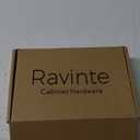 Ravinte 30 Pack 1-1/4 inch Matte Black Zinc Euro-Style Cabinet Knobs, Drawer Pulls & Door Handles