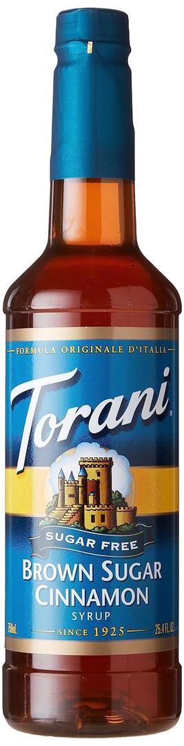 Cinnamon Brown Sugar Syrup, Sugar-Free by Torani, Best Before Date 05/22/2027