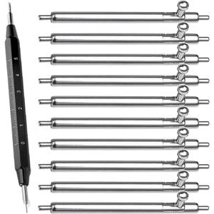 14mm 16mm 18mm 20mm 22mm 24mm Quick Release Watch Spring Bars 1.5mm Diameter 10pcs Stainless Steel Watchband Pins with Spring Bar Remove Tool for Wristwatch Straps